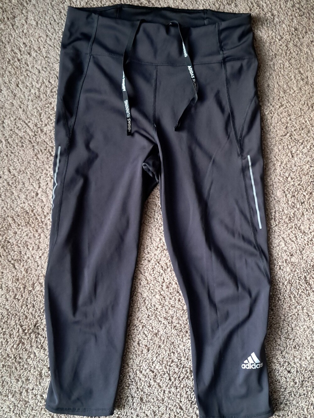 Adidas Primegreen Aeroready Black Leggings Pocket Size Medium